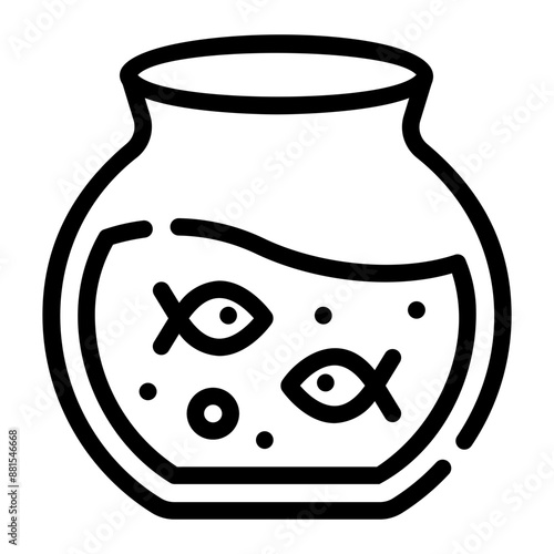 aquarium Line Icon