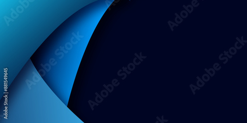 Abstract geometric blue light and navy dark color background. geometric illustration with gradient.  wave lines background texture design for poster, banner, card and template. Vector illustration. 