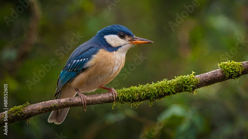 An CGI Bird on a three nature beaultiful