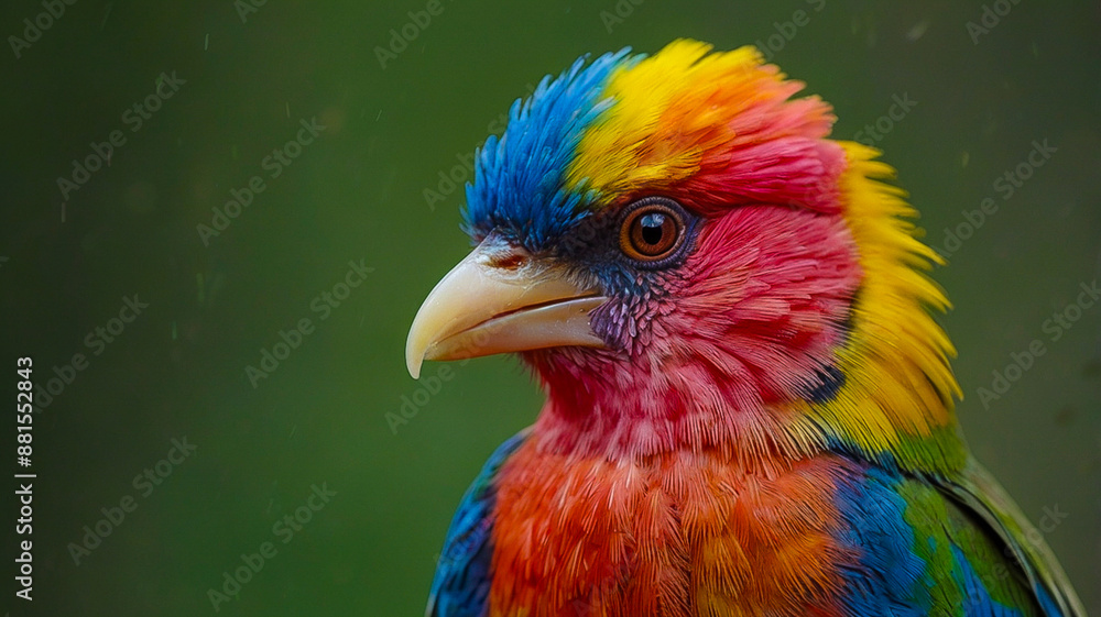 Fototapeta premium An CGI Bird on a three nature beaultiful