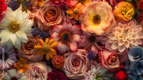 Floral Tapestry: A Vibrant Bouquet of Blooms © Lisa_Art