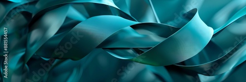 Abstract glass wave on a dark background. Modern abstract background