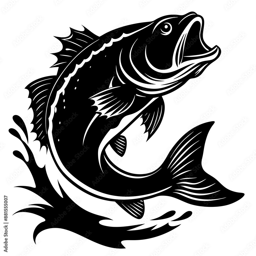 fish vector silhouette illustration and svg fish vector silhouette illustration and svg