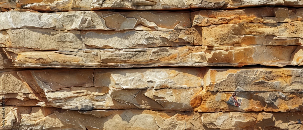 Panoramic close-up, high detail scan of sandstone wall texture, Generative AI Panoramic close-up, high detail scan of sandstone wall texture, Generative AI