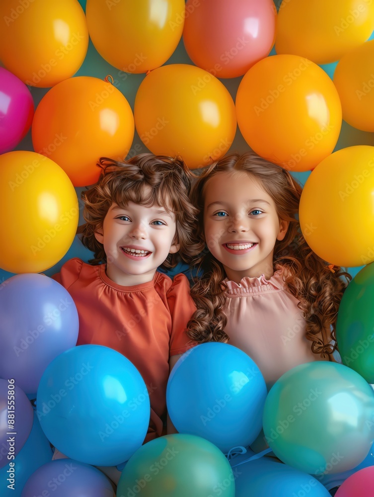 Obraz premium World Children's Day, child-friendly themes, ample copy space