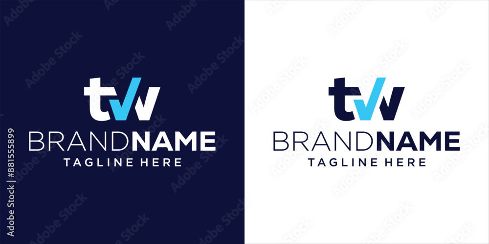Creative TW Tick Initial Letter Logo, Design Inspiration, Illustration, Vector Creative TW Tick Initial Letter Logo, Design Inspiration, Illustration, Vector