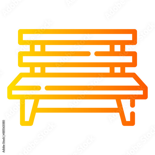 bench Gradient icon