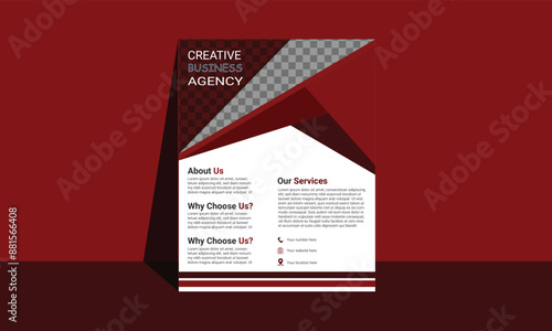 modern flyer design template by illustrator