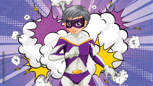 A superhero ready for action