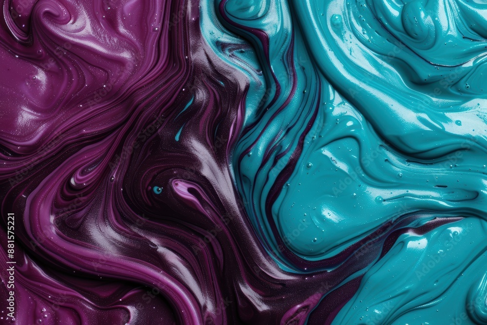 Obraz premium Vibrant abstract fluid art background