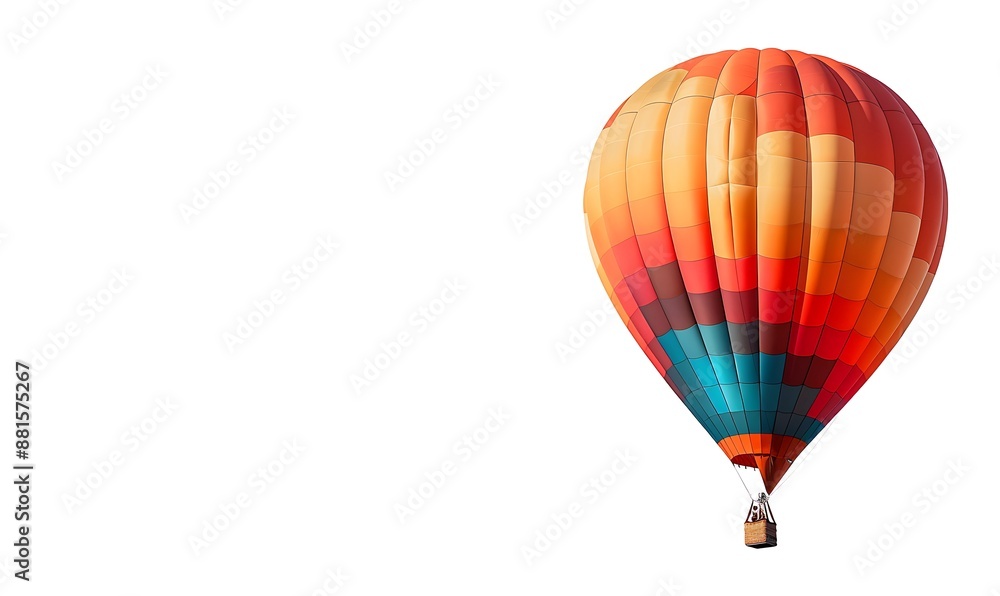 Fototapeta premium Hot Air Balloon on a white background