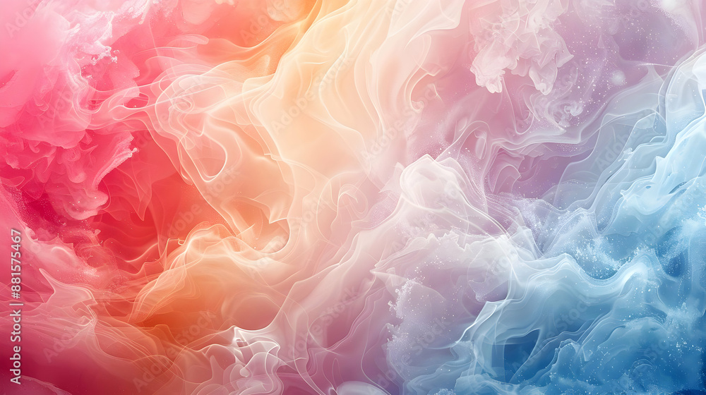 Abstract Background with Pink, Orange, and Blue Swirls Abstract Background with Pink, Orange, and Blue Swirls