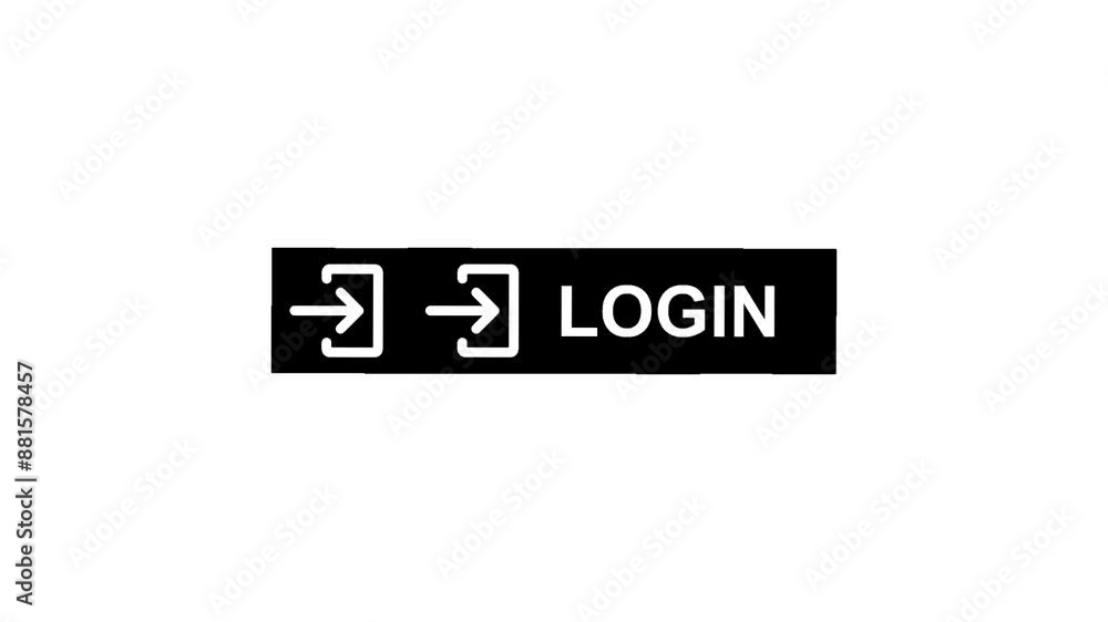 Log In button video for promotion Log In button video for promotion