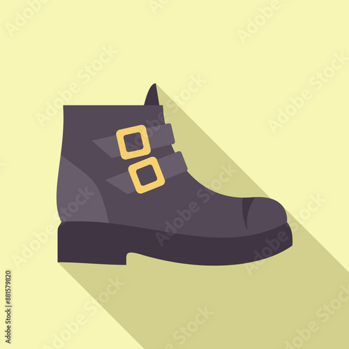 Buckle up boot icon. Flat illustration of buckle up boot icon for web design