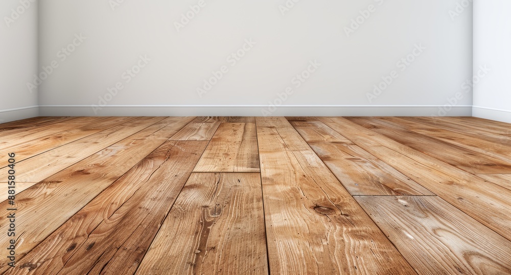Wooden floor in empty room Wooden floor in empty room