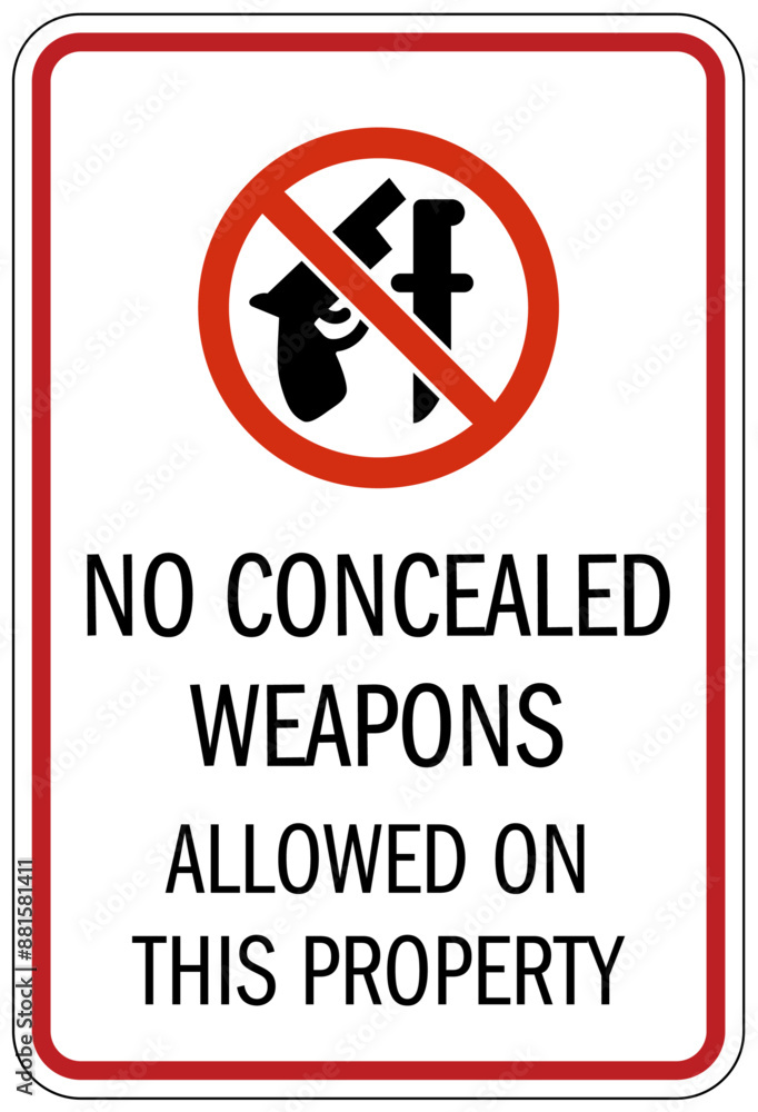 No weapons in school no concealed weapon allowed on this property No weapons in school no concealed weapon allowed on this property
