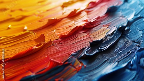 Swirling Colors: A Palette of Oil Paint
