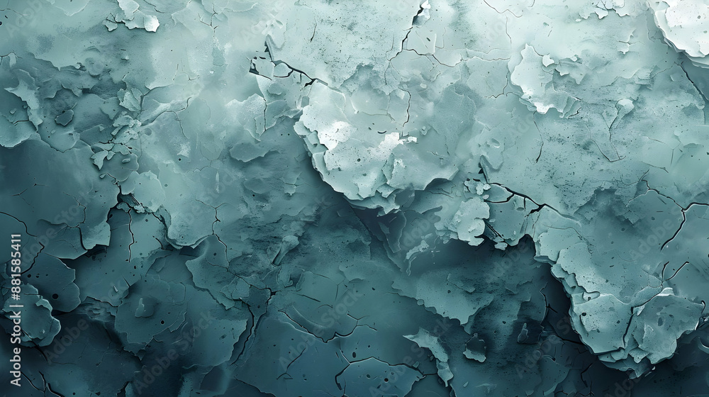 Abstract Blue Cracked Wall Texture Background Abstract Blue Cracked Wall Texture Background