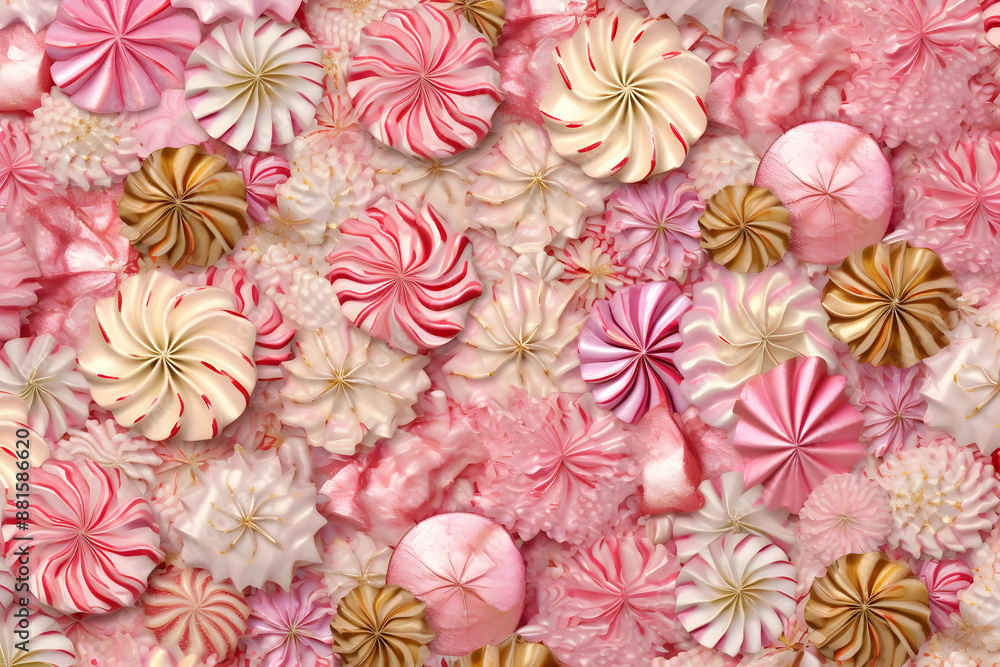 Pink and Gold Swirled Abstract Background Pink and Gold Swirled Abstract Background
