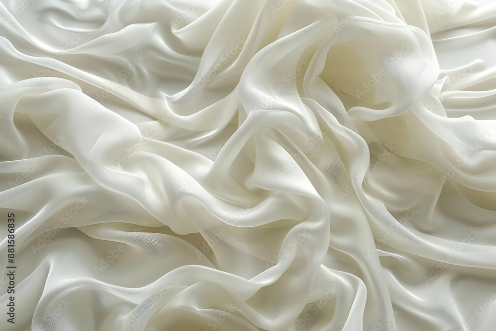 White Draped Fabric Texture Background White Draped Fabric Texture Background
