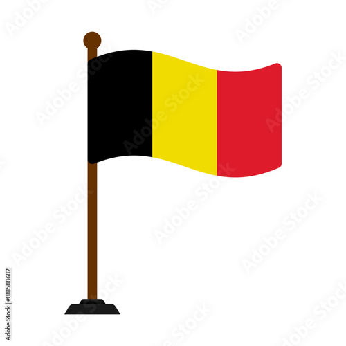 Vector Belgium flag, Belgium flag illustration, Belgium flag picture, Belgium flag image.