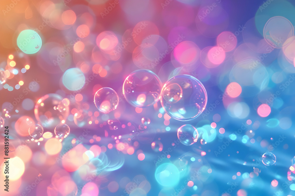 Abstract Background with Pink and Blue Bubbles Abstract Background with Pink and Blue Bubbles
