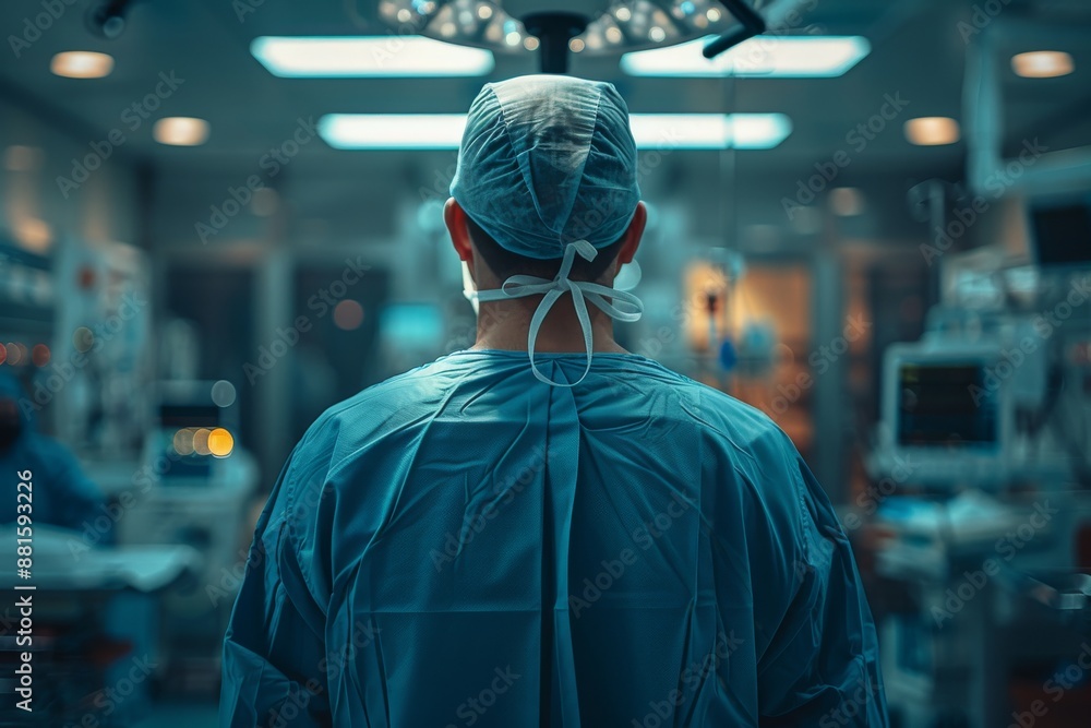 Doctors during an operating room in the hospital.