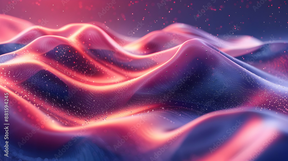 Abstract 3D Red and Blue Wavy Background Abstract 3D Red and Blue Wavy Background