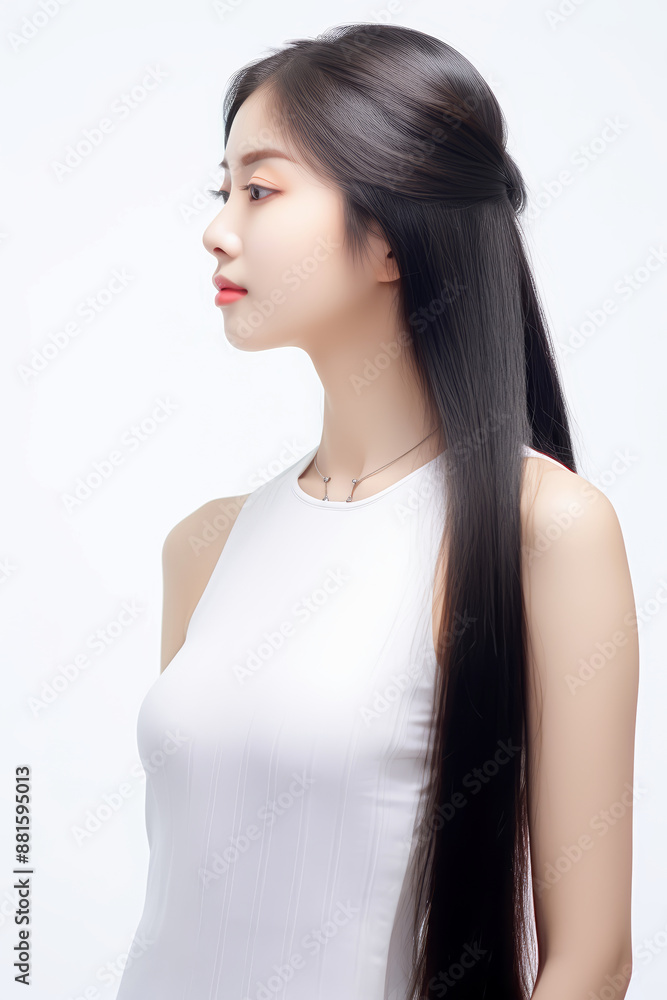 beautiful asian woman with long straight hair beautiful asian woman with long straight hair