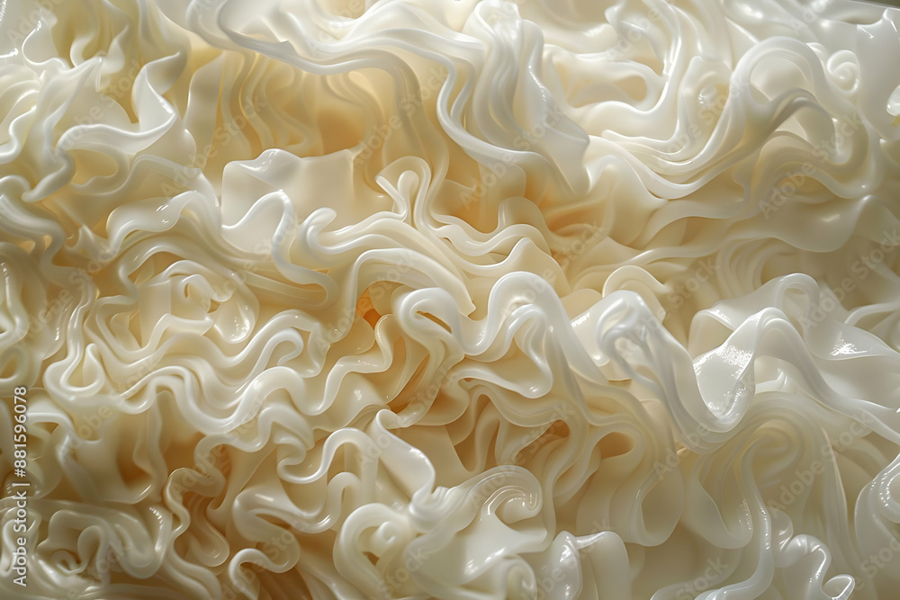Abstract Background of White Ruffles Abstract Background of White Ruffles