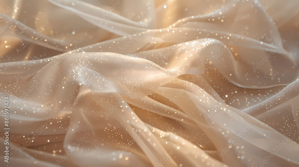 Silk fabric, macro photography Silk fabric, macro photography