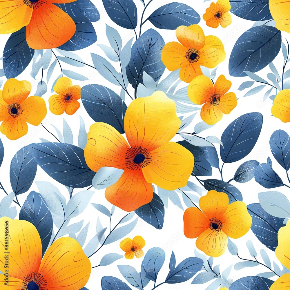 seamless cute and girly background with flowers pattern seamless cute and girly background with flowers pattern