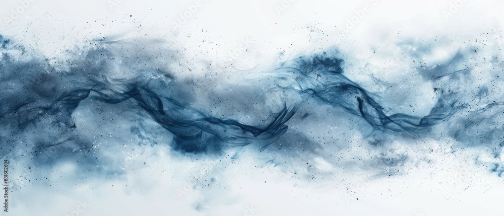 Abstract paint splashes in the form of thick smoke Abstract paint splashes in the form of thick smoke