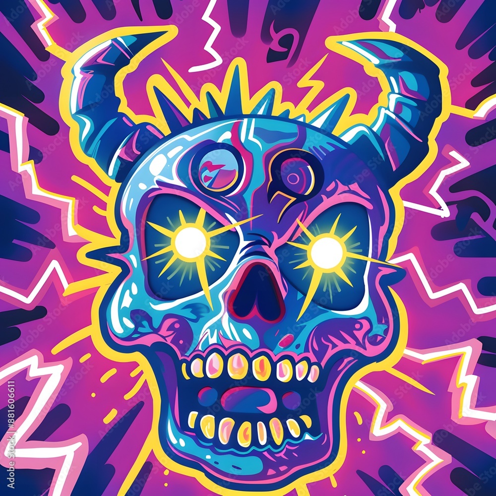skull with horn vector skull with horn vector