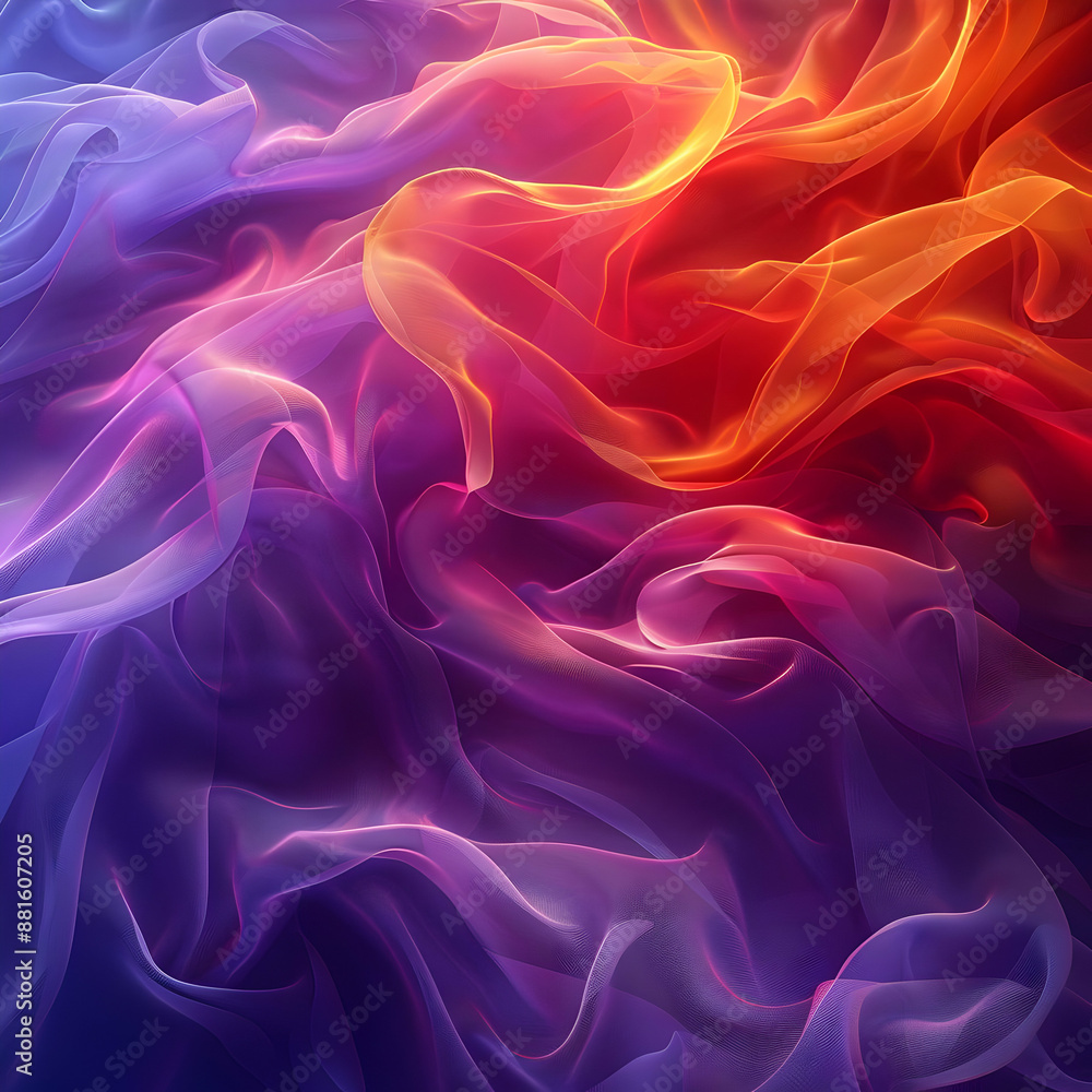 Abstract Background of Purple and Orange Fabric Abstract Background of Purple and Orange Fabric