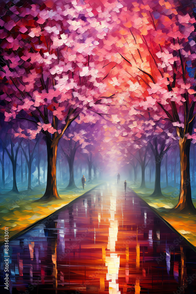 Fototapeta premium autumn in the park