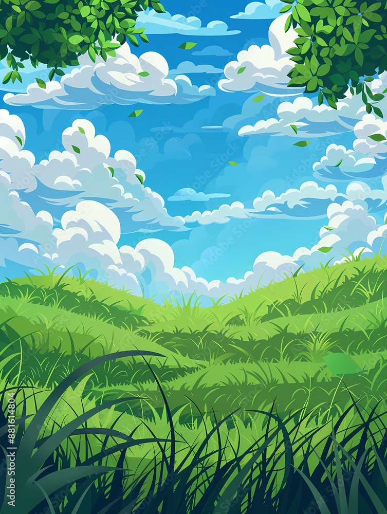 Obraz premium grass and sky