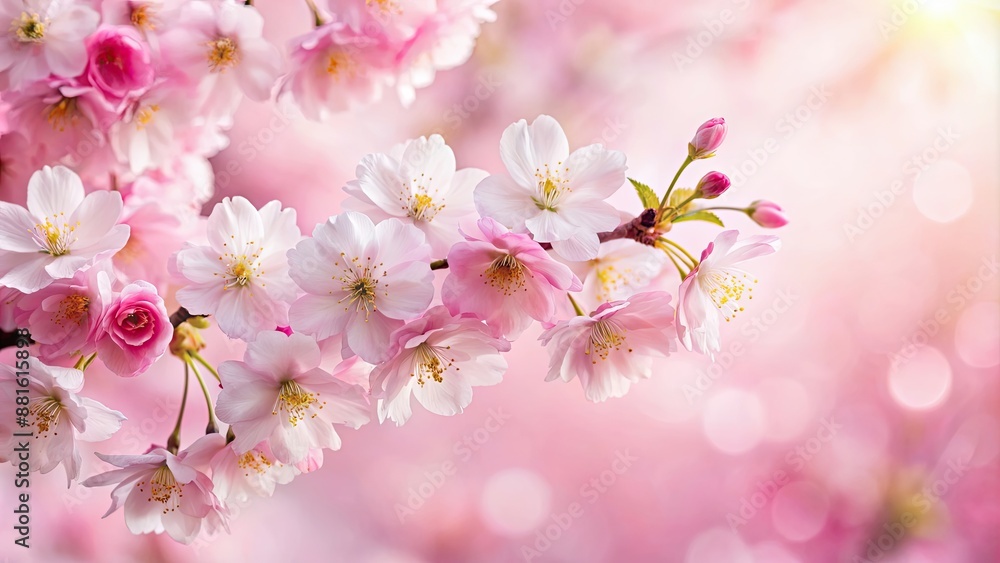 Delicate pink cherry blossoms on a light pink background, Cherry blossoms, sakura, pink, delicate, traditional, Japanese, botanical Delicate pink cherry blossoms on a light pink background, Cherry blossoms, sakura, pink, delicate, traditional, Japanese, botanical