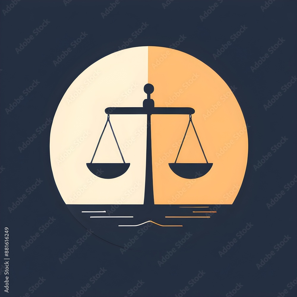 minimalist rendering of an abstract symbol portraying work life balance minimalist rendering of an abstract symbol portraying work life balance