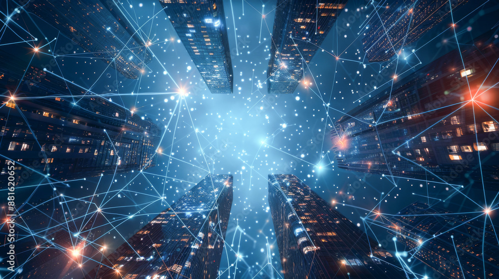 Internet signal communication in big cities. Internet signal communication in big cities.