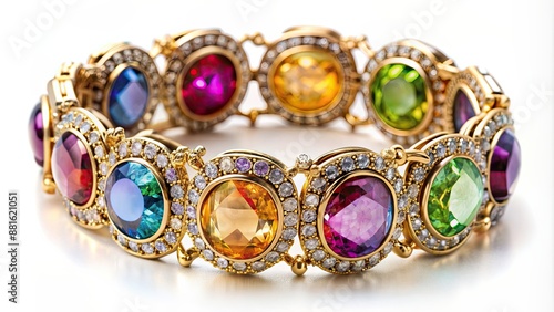 Gorgeous gems bracelet with intricate textures , jewelry, accessories, luxury, fashion, beads, gemstones, shiny, sparkle