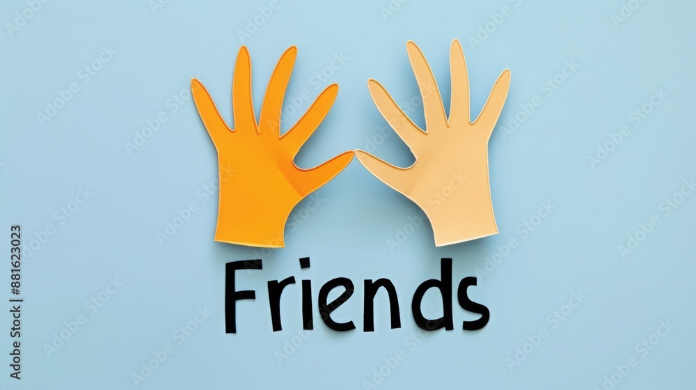 Fototapeta premium National Friendship Day. The word 