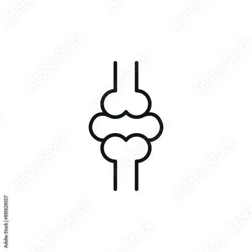 Bone joint icon. Simple bone joint icon for social media, app, and web design. Vector illustration.