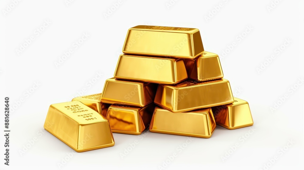 Highquality photo of a stack of gold bars, symbolizing brilliance and value, perfect for financial and investment themes. Highquality photo of a stack of gold bars, symbolizing brilliance and value, perfect for financial and investment themes.