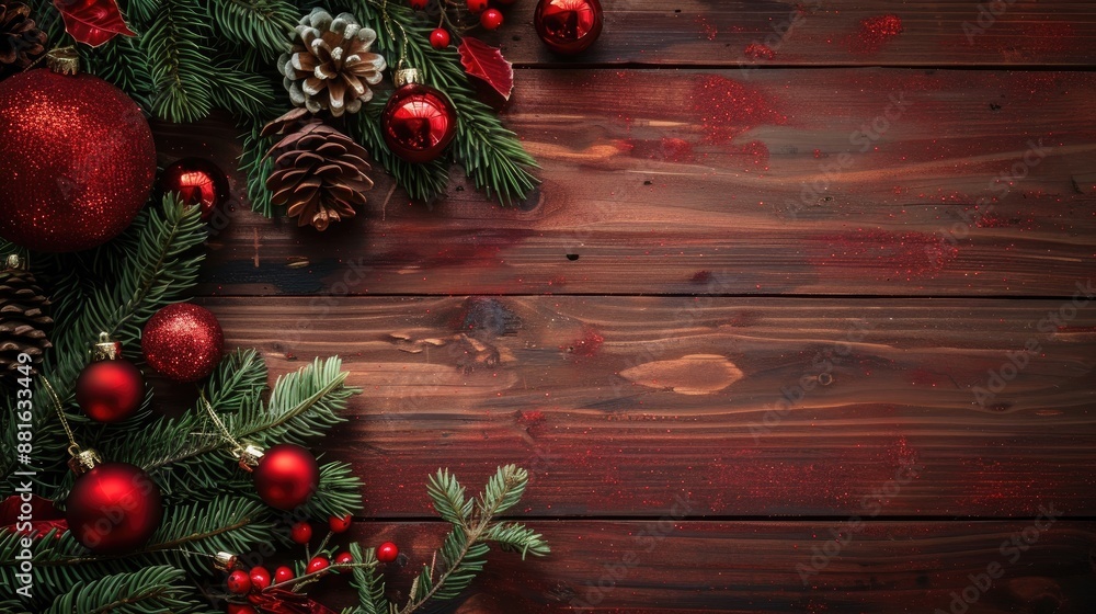 Christmas themed picture with room for text Christmas themed picture with room for text