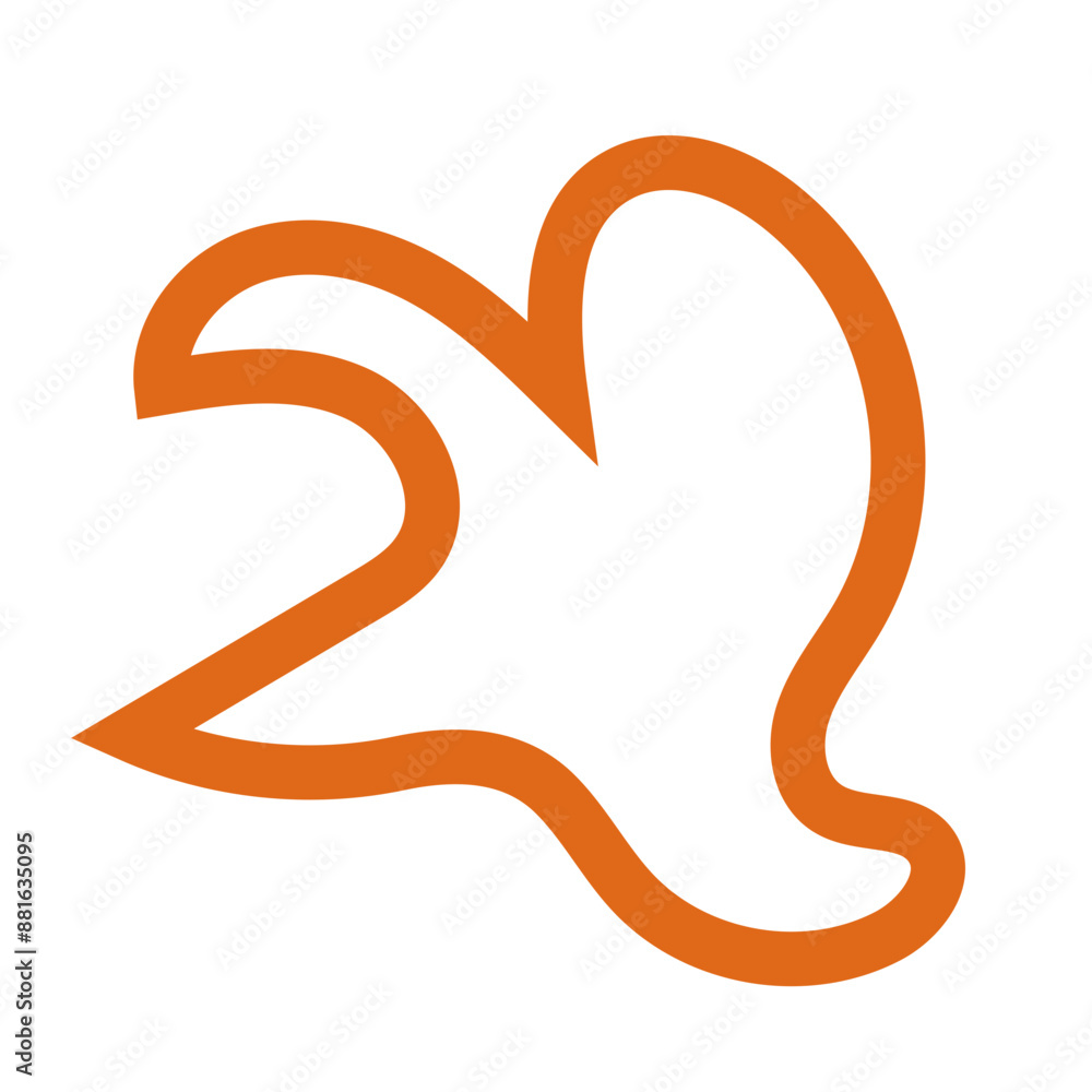 Abstract outlines shapes vector Abstract outlines shapes vector