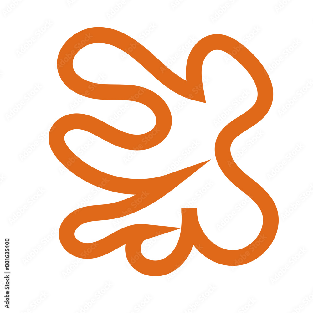 Abstract outlines shapes vector Abstract outlines shapes vector
