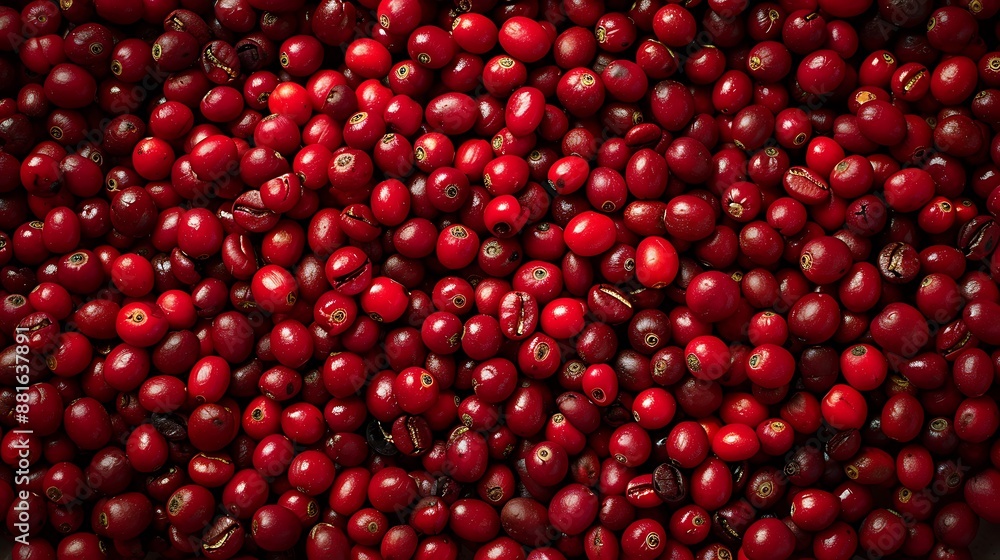 Red coffee beans raw in this instance In the natural world Red coffee beans raw in this instance In the natural world