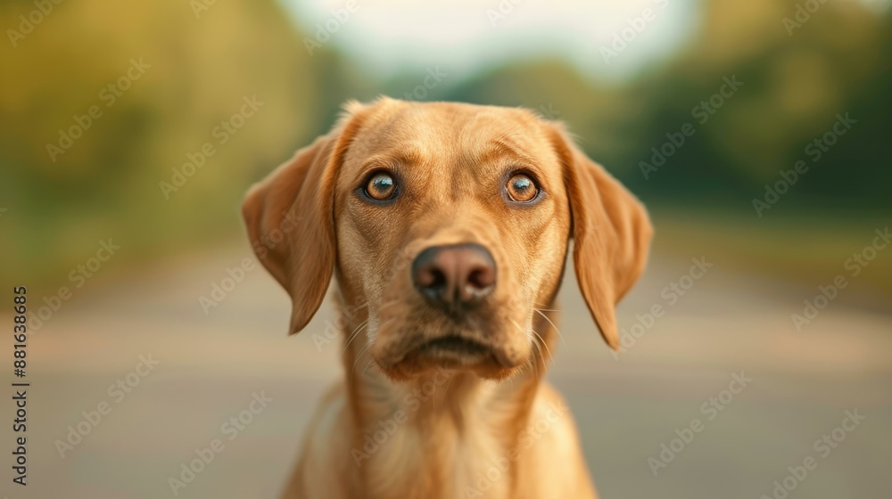 Labrador's Curious Gaze Labrador's Curious Gaze