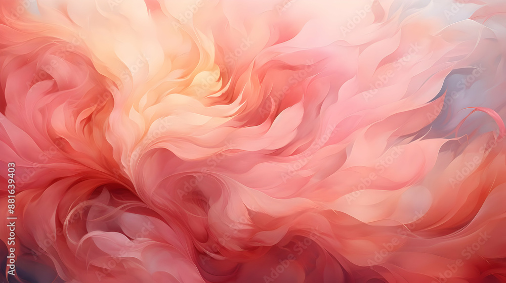 Abstract Background with Pink and Orange Swirls Abstract Background with Pink and Orange Swirls